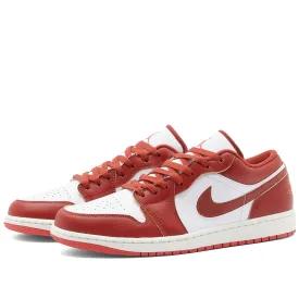 Air Jordan 1 Low Se White, Dune Red & Vachetta Tan