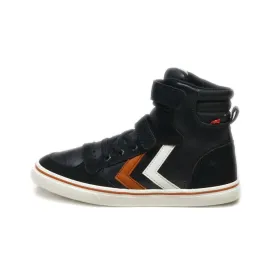 Hummel Sneakers Leather Black Colour For Kids