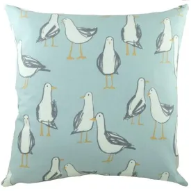 Laridae Seagulls Cushion Cover - Duck Egg