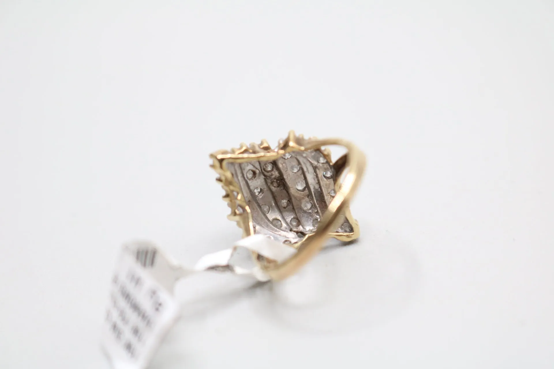 10K Yellow Gold Diamond Cluster Ring (Size 6 3/4) 2.03 CTW