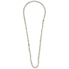 151-01-G-LONG | THE ROXY NECKLACE ON GOLD 36"