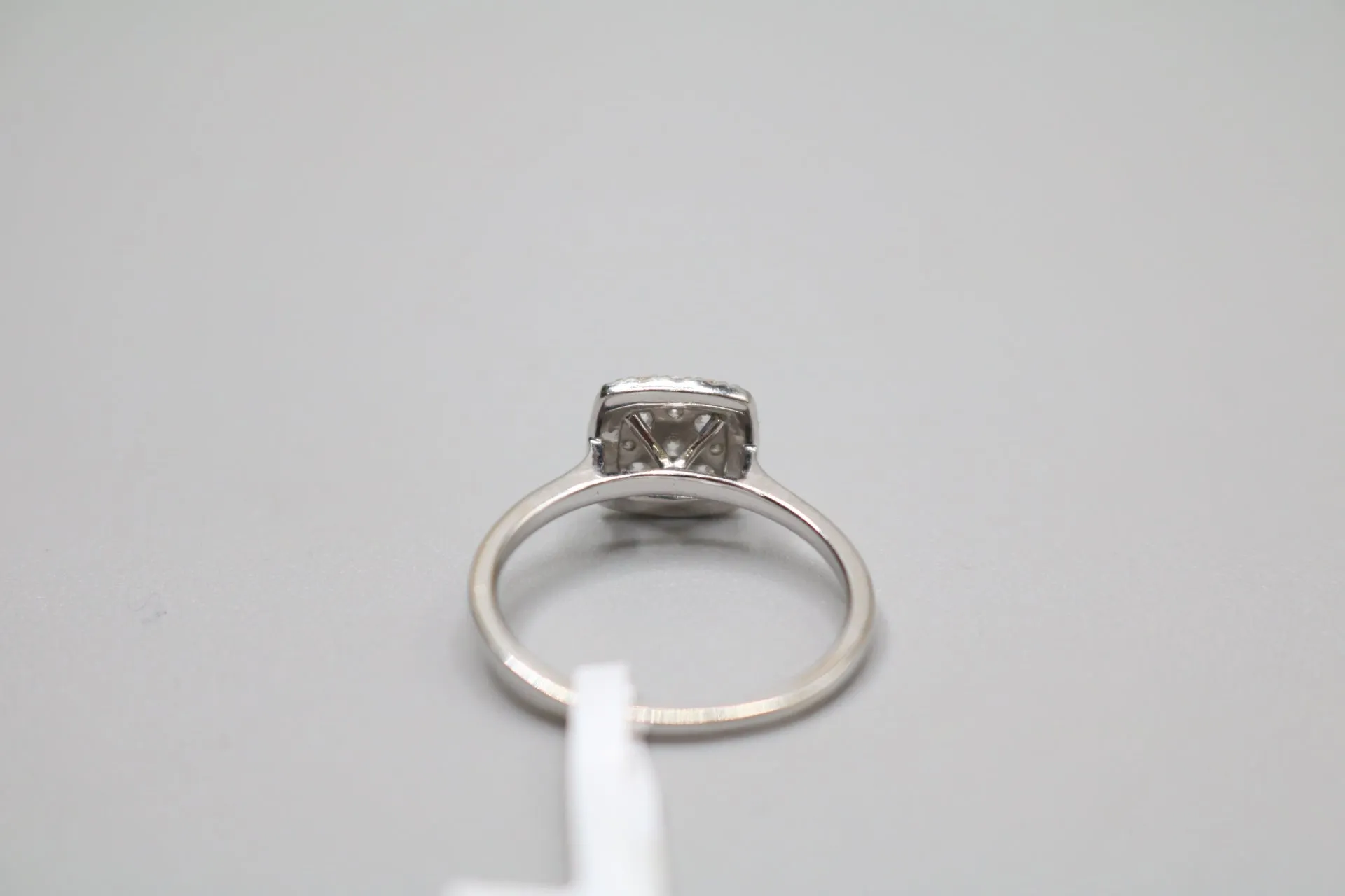 18K White Gold Diamond Square Ring (0.35 CTW) (Size 6 1/2)