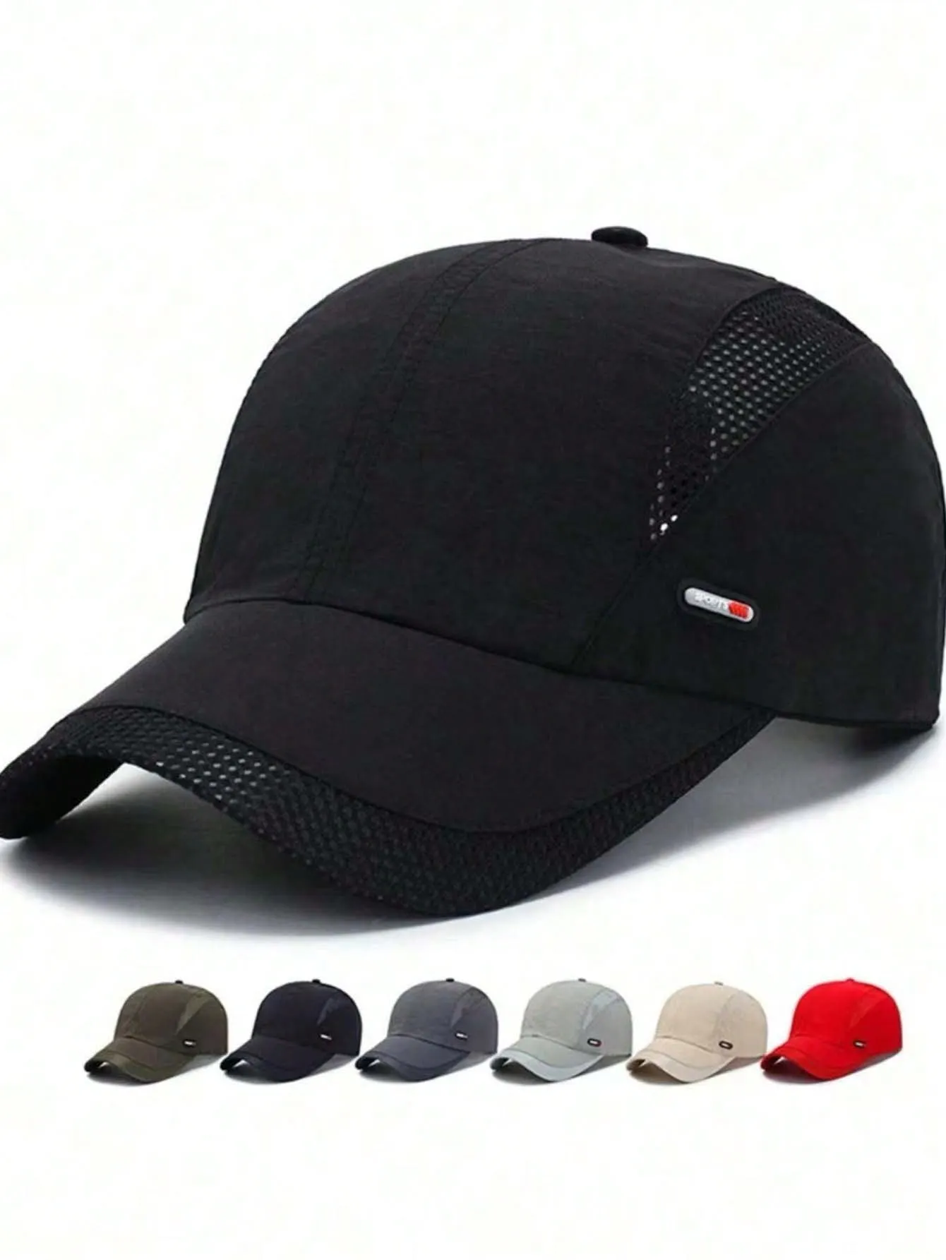 1pc Summer Outdoor Men's Casual Quick Dry Sun Protection Baseball Cap