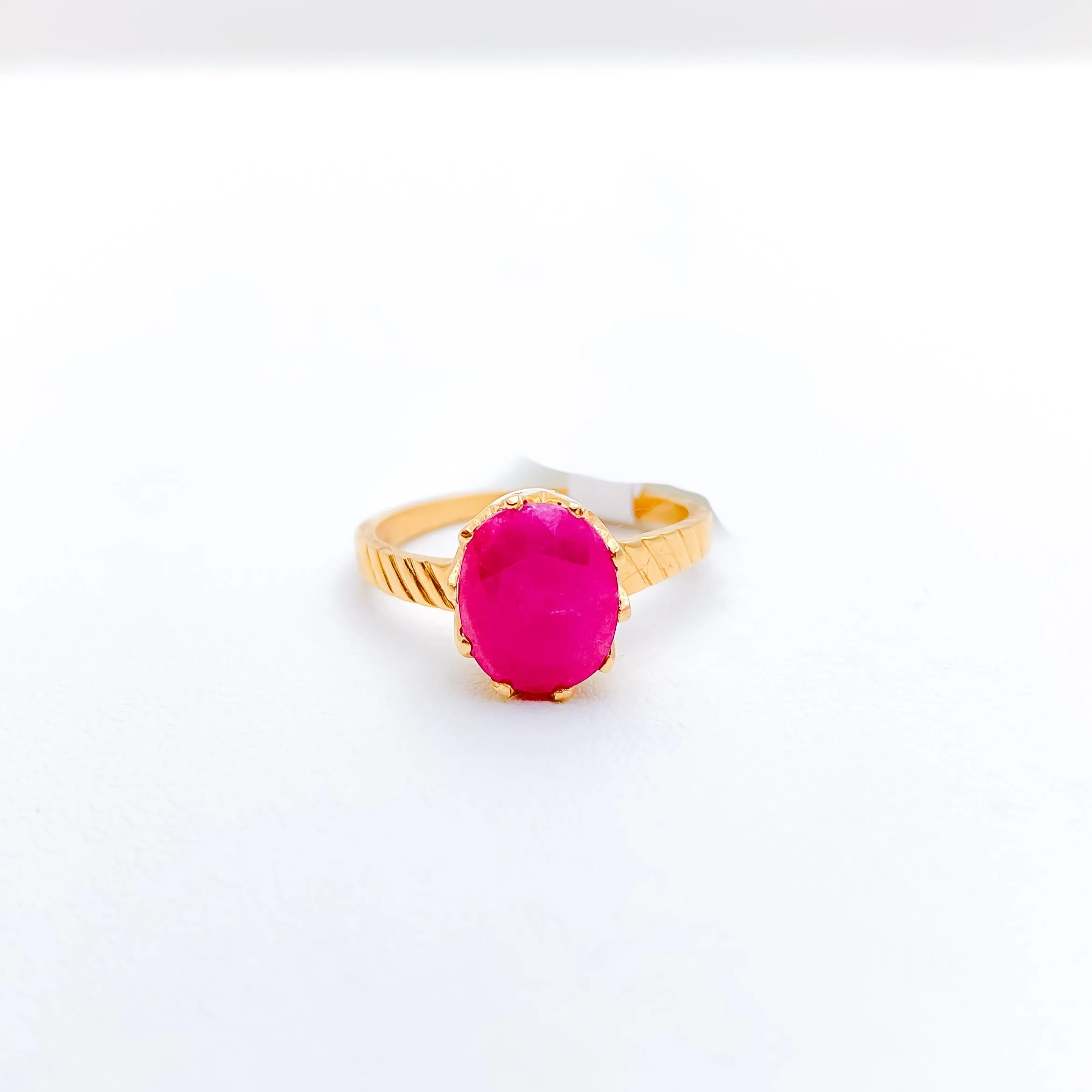 3.8ct Fancy Ruby Ring