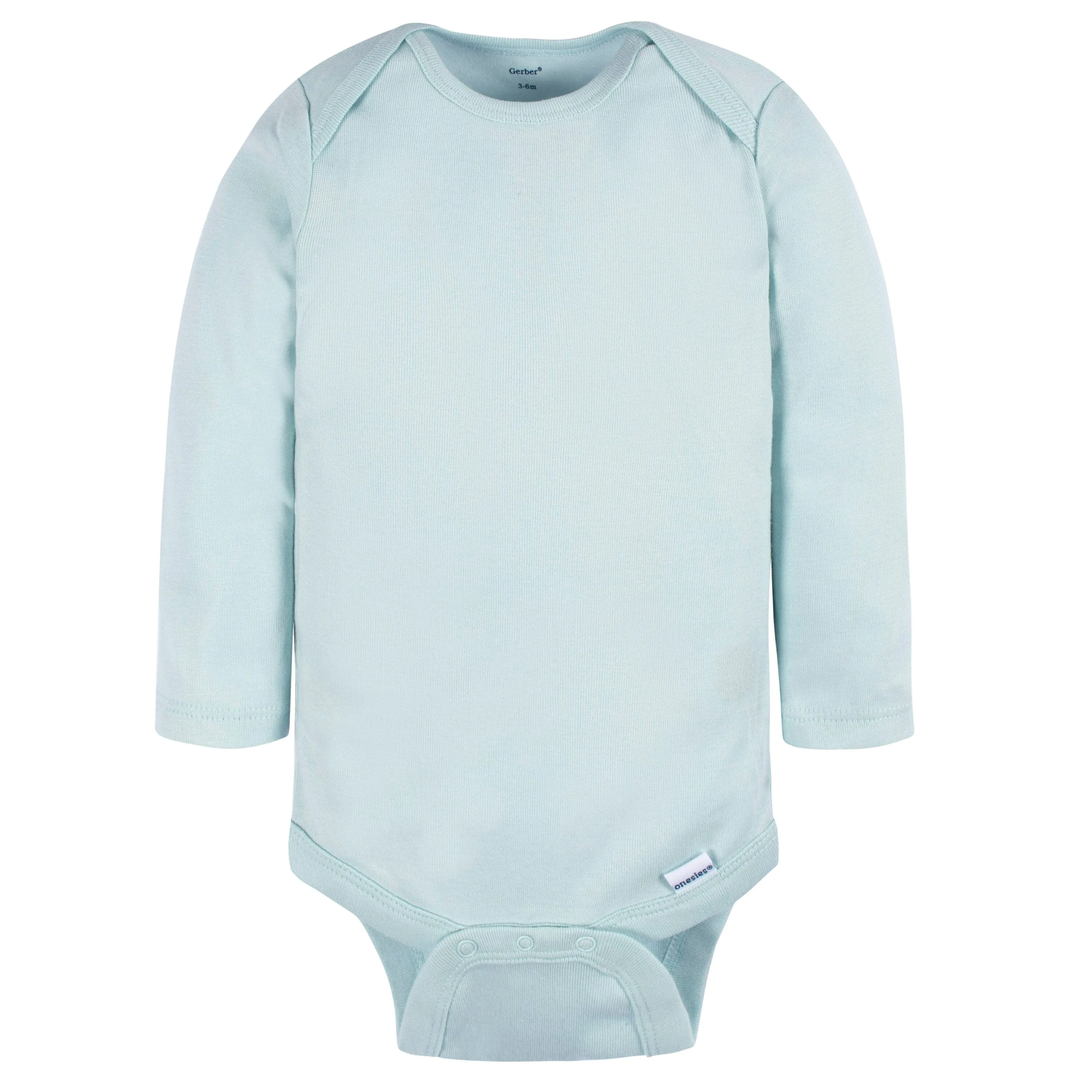 4-Pack Baby Neutral Blue/ Pink Long Sleeve Onesies® Bodysuits