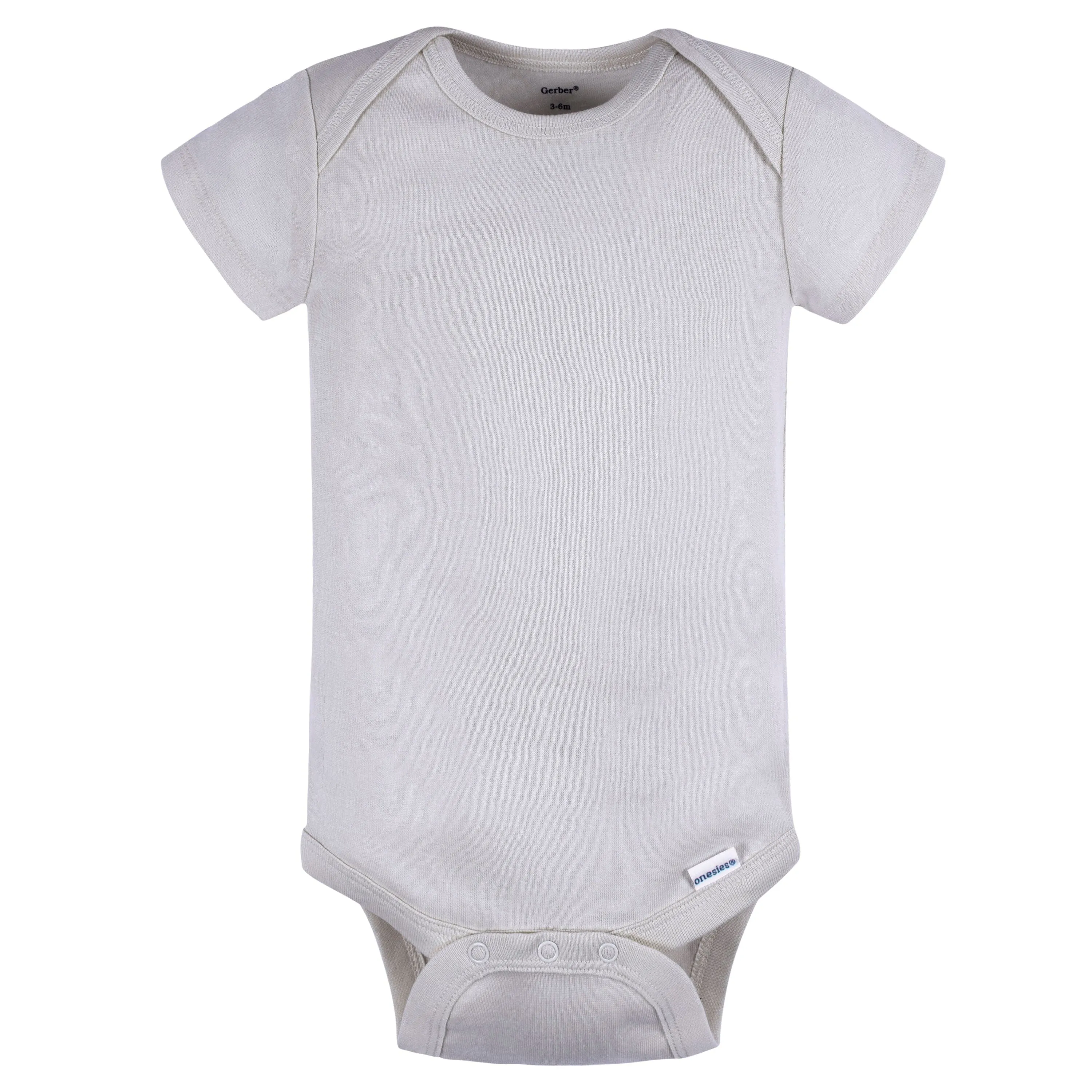 5-Pack Baby Neutral Greys Short Sleeve Onesies® Bodysuits