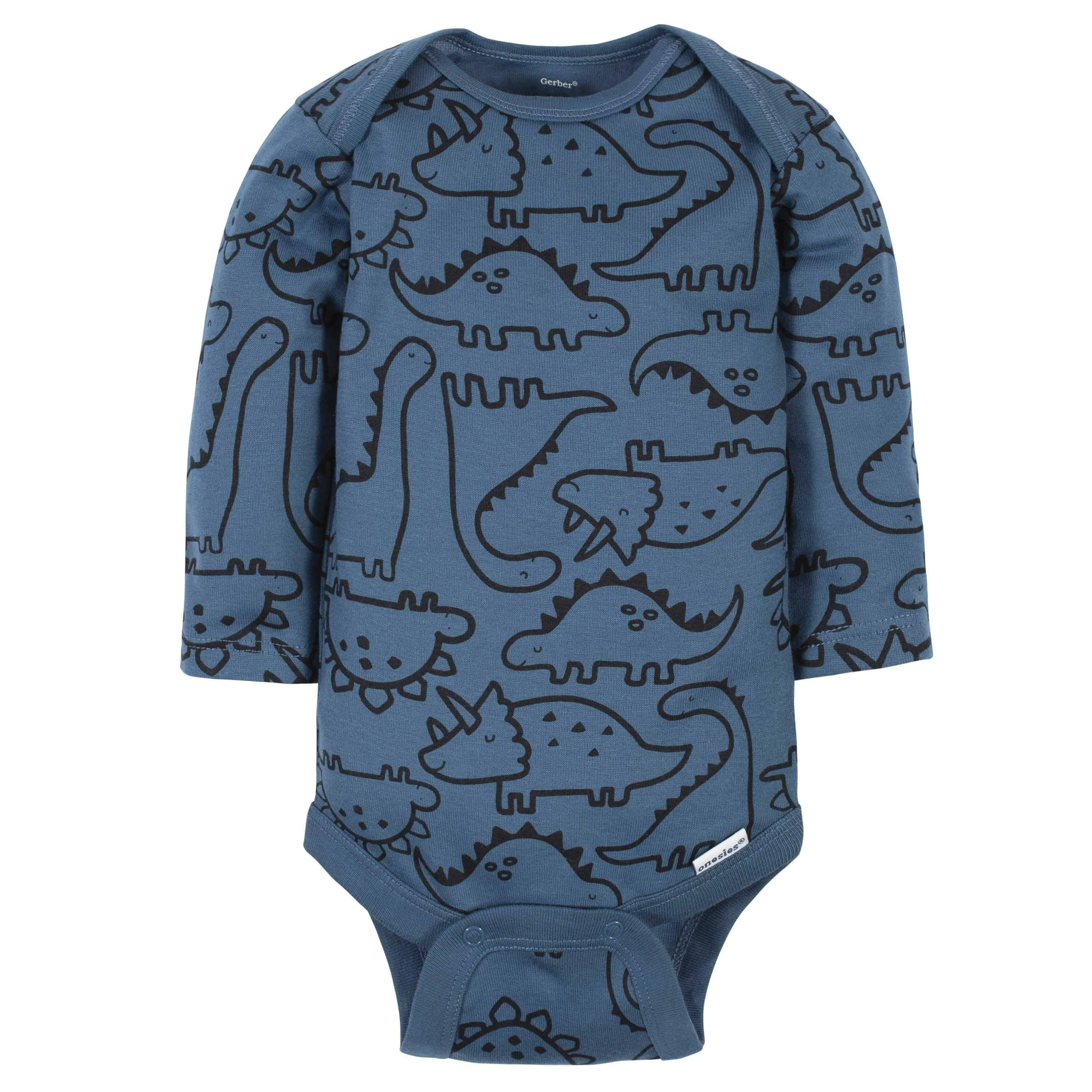 6-Pack Baby Boys Dinosaur Long Sleeve Onesies® Bodysuits