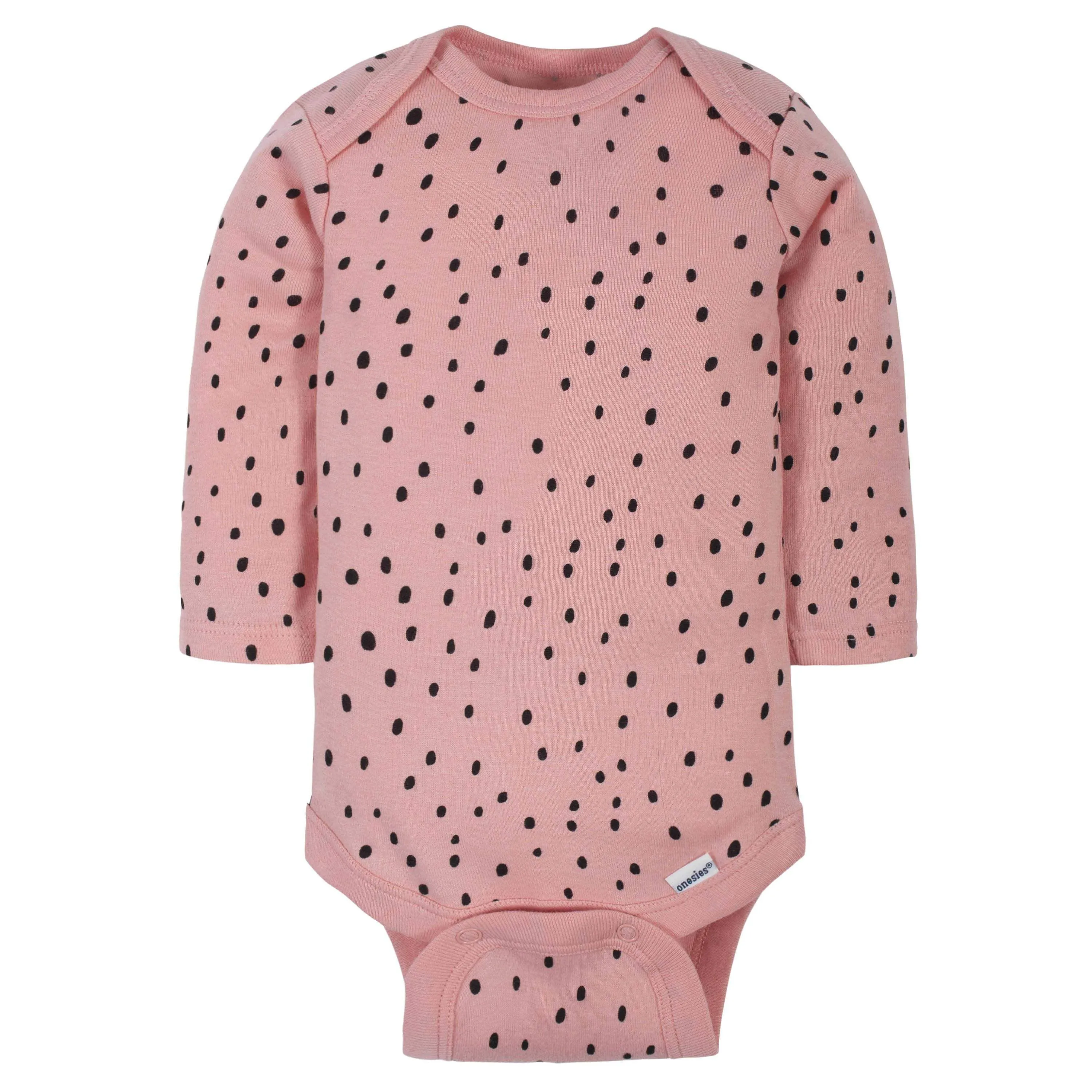 6-Pack Baby Girls Bear Long Sleeve Onesies® Bodysuits