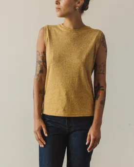 7115 Linen Textured Tank Tee, Cadmium Yellow