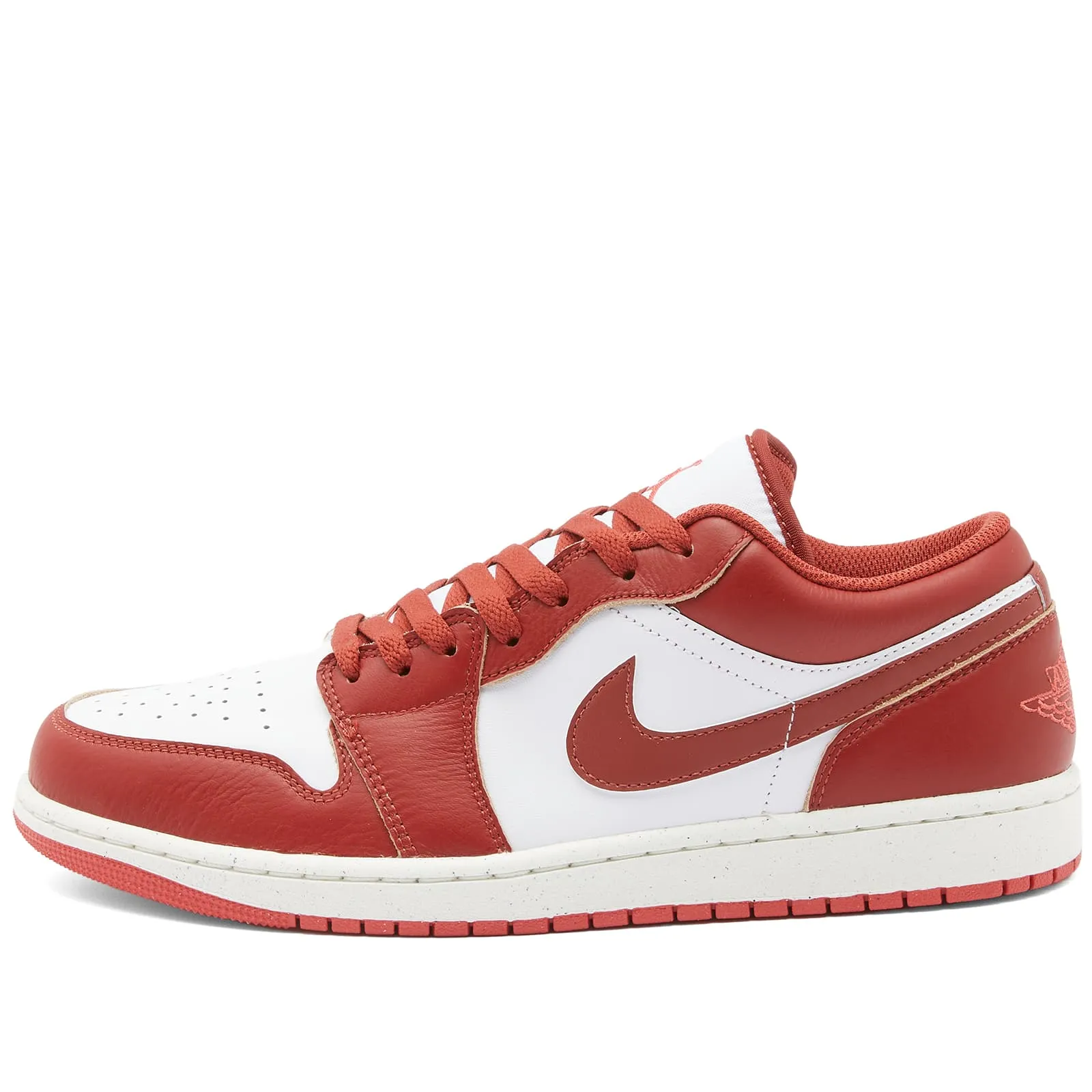 Air Jordan 1 Low Se White, Dune Red & Vachetta Tan