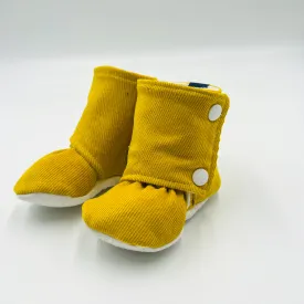 Baby Booties (Mustard Corduroy)