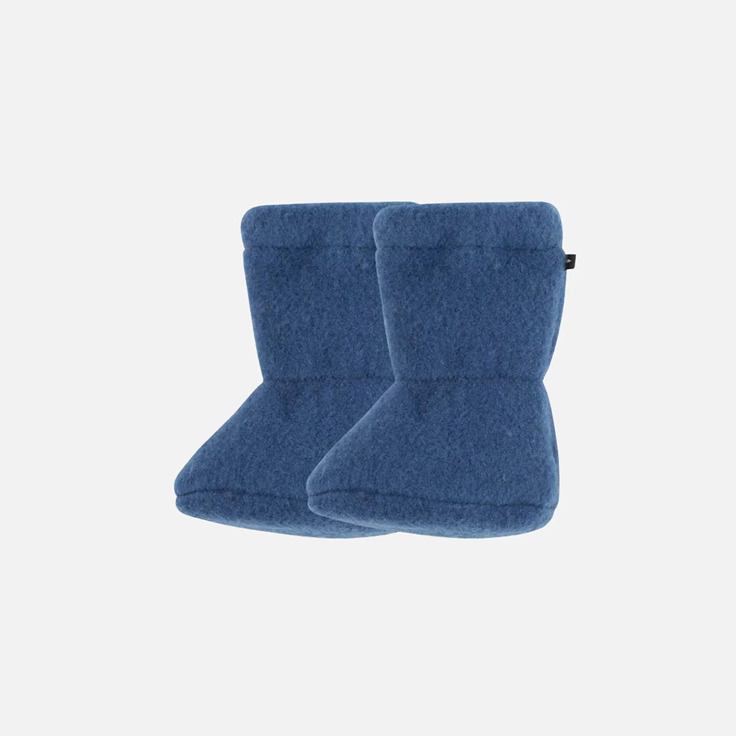 Baby Merino Wool Fleece Booties - Dark Denim