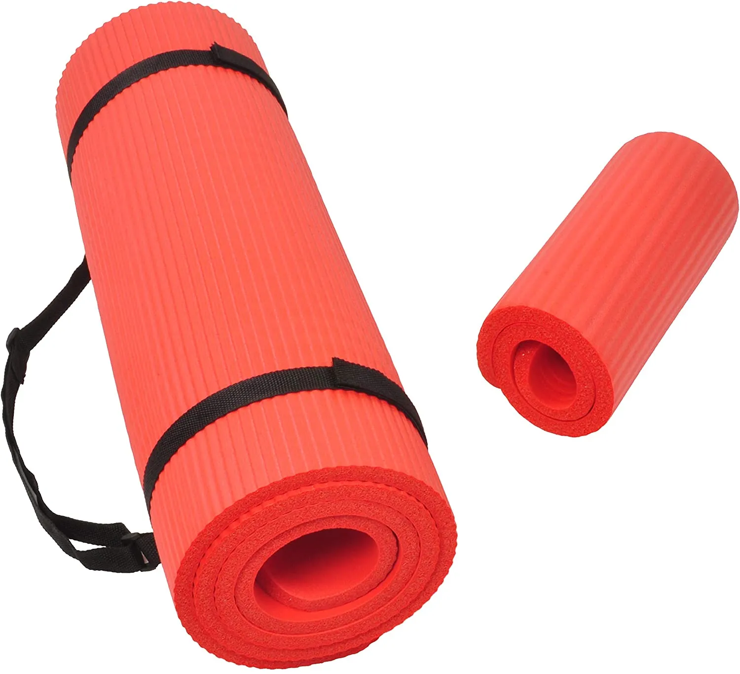 BalanceFrom All-Purpose Extra Thick High Density Anti-Slip Exercise Pilates Yoga Mat with Carrying Strap, (72" L x 24" W x 2/5 Inch Thick)