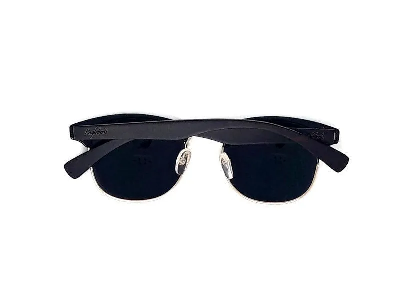 Bamboo Noir Club Sunglasses   Case