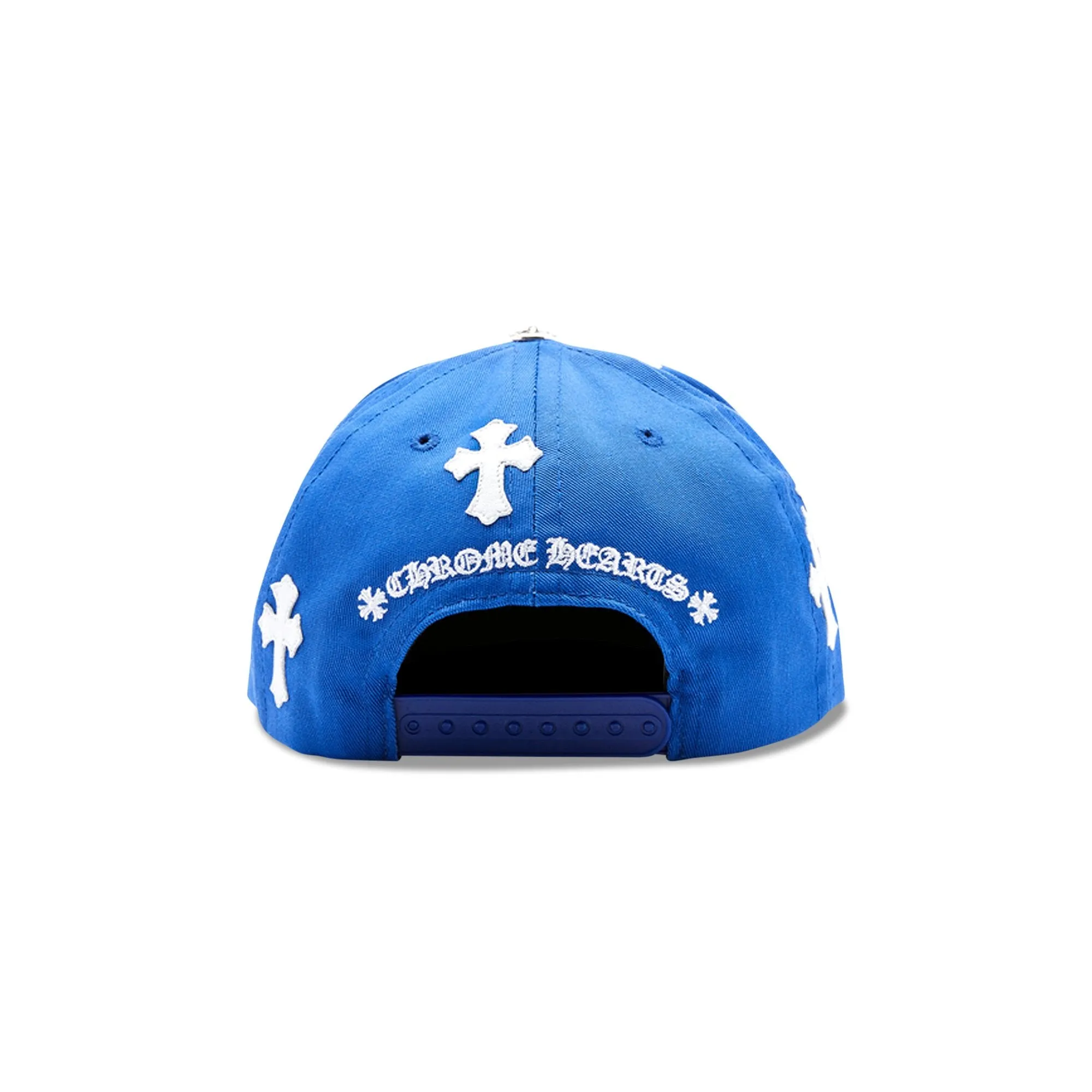 Baseball Cap with Chrome Hearts Patch, Blue