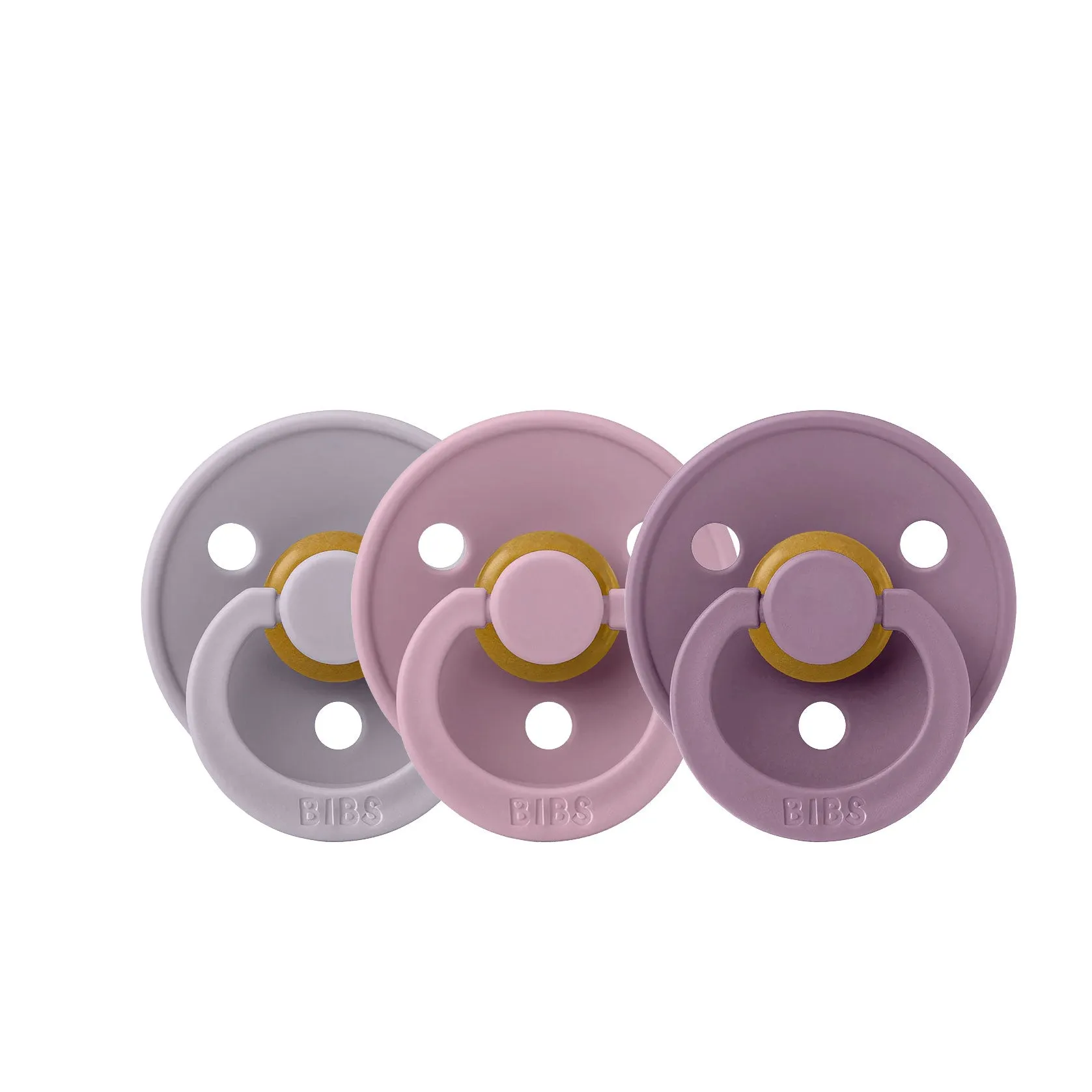 BIBS Colour Natural Rubber Latex Pacifiers | 3 Pack