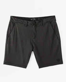 Billabong Crossfire Wave Washed 18" Hybrid Submersible Shorts - WASHED BLACK