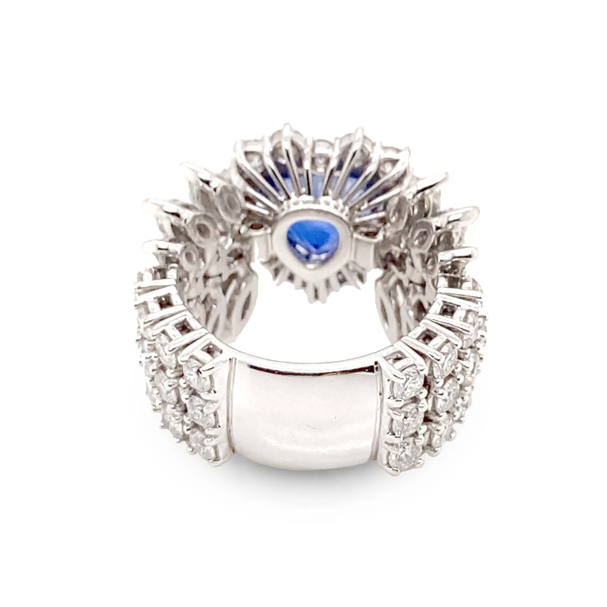 Blue Sapphire Heart Ring