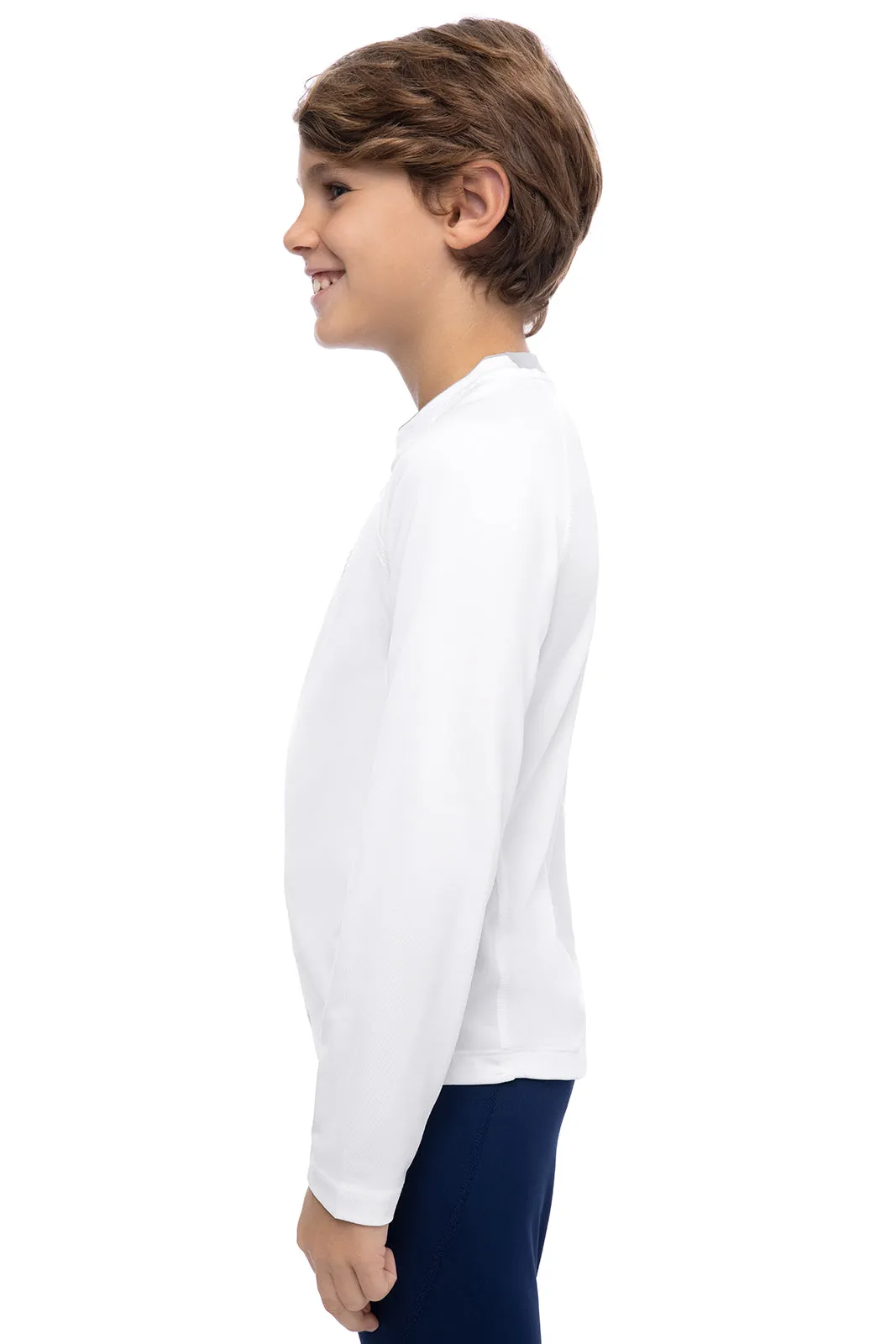 Boy's Ultimate Long Sleeve Rash Guard | White