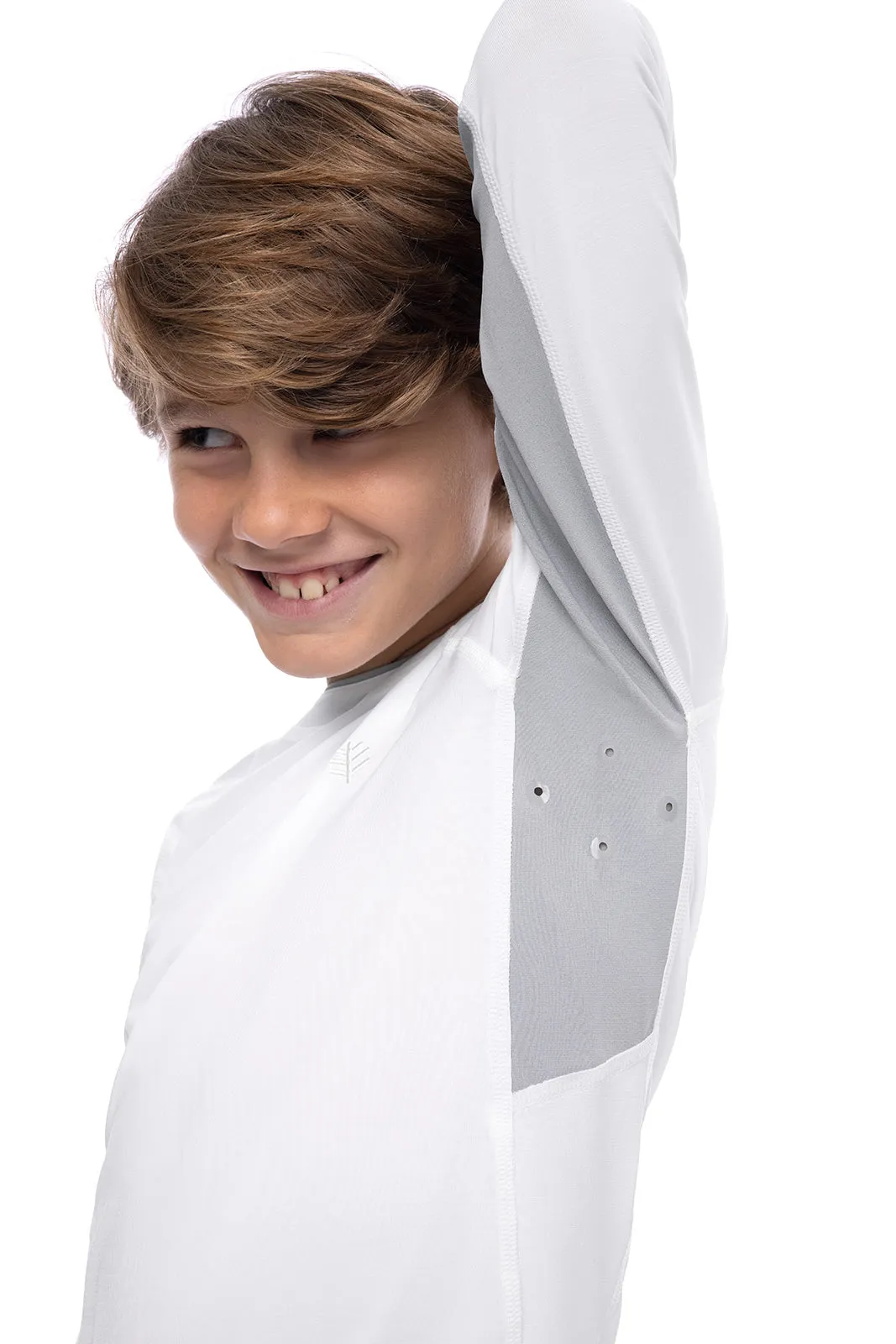 Boy's Ultimate Long Sleeve Rash Guard | White