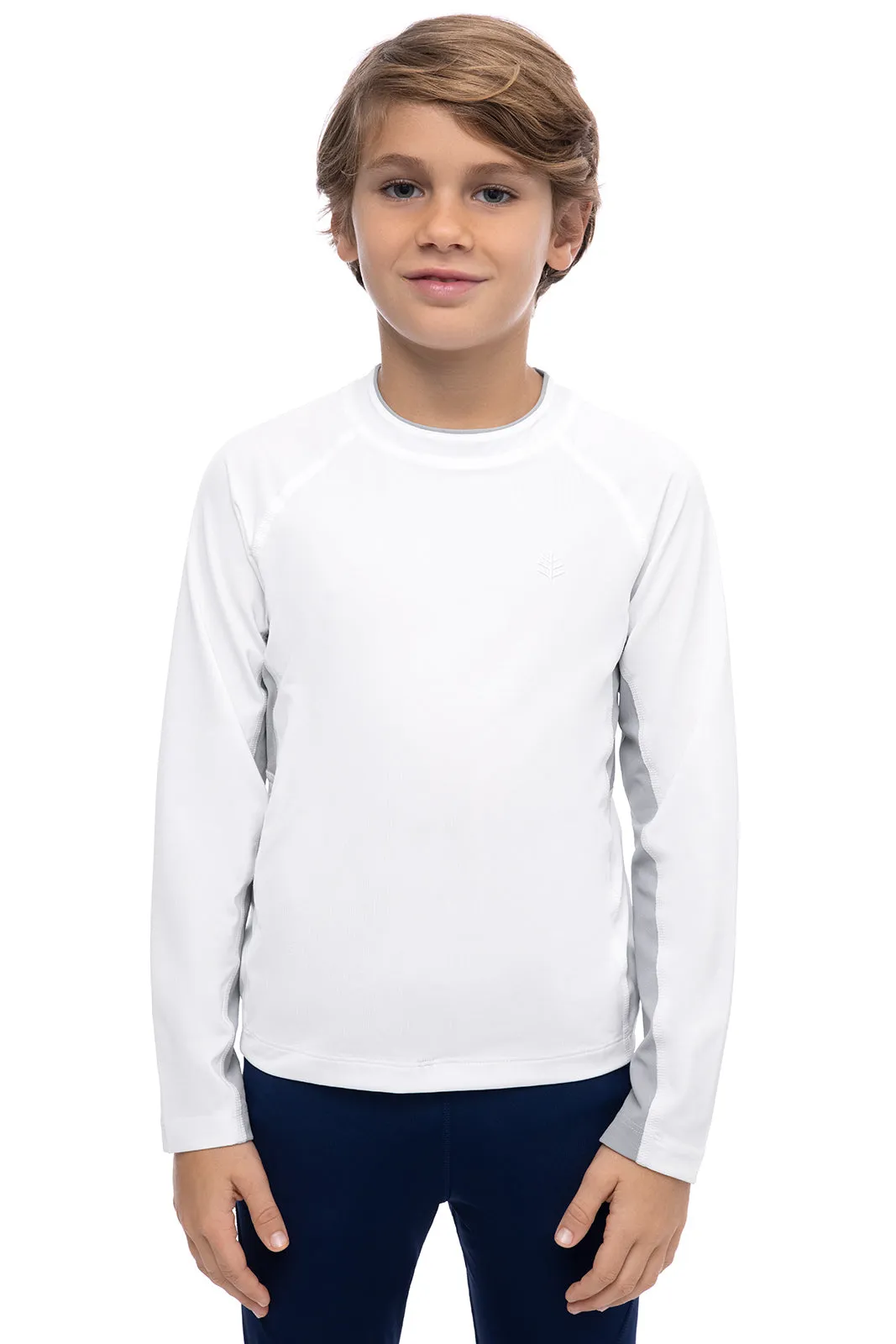 Boy's Ultimate Long Sleeve Rash Guard | White