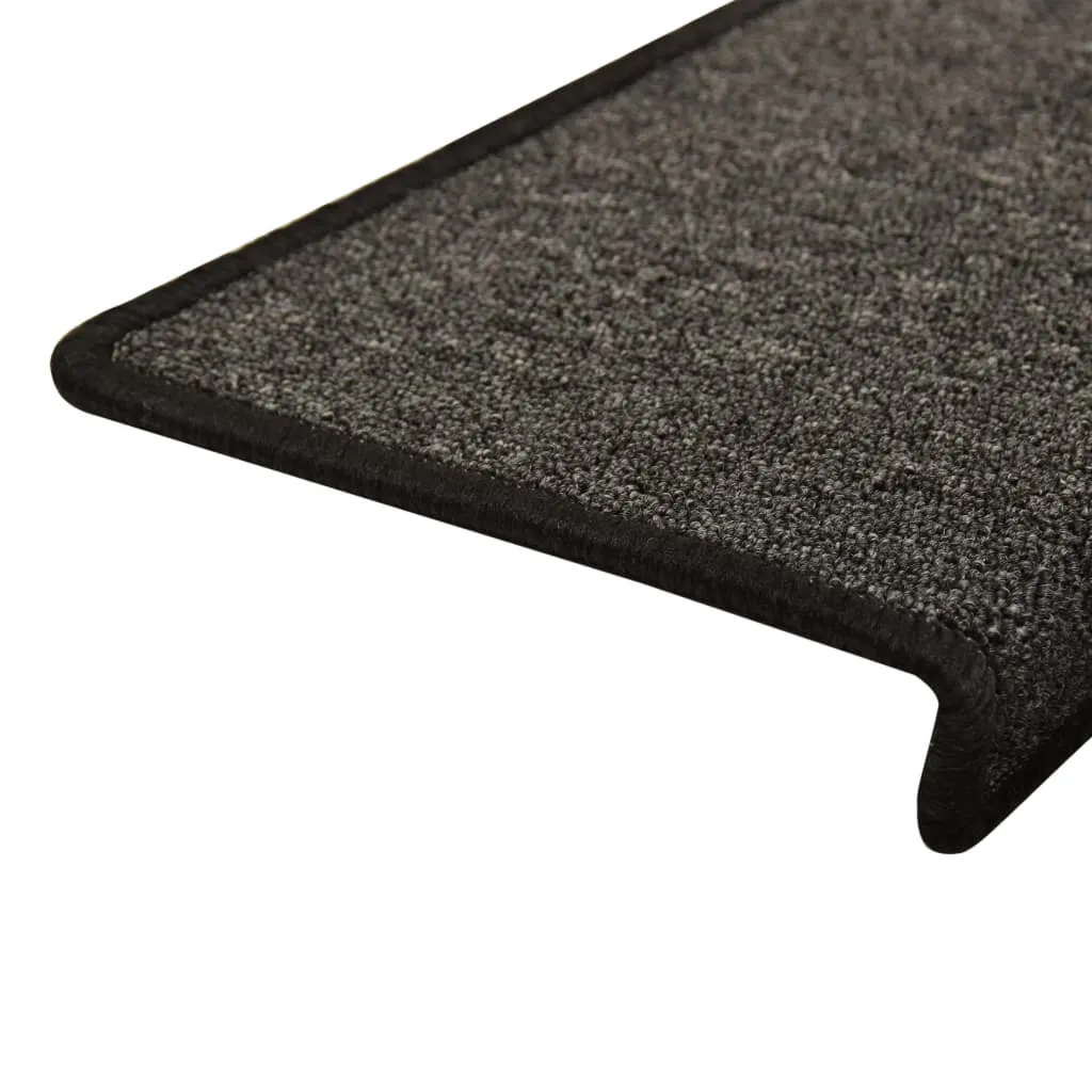 Carpet Stair Treads 15 pcs 65x25 cm Anthracite