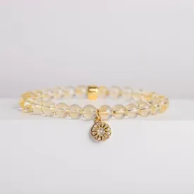 Citrine Bracelet with Celestial Charm