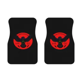 Crowgodshi Car Mats (2x Front), RED