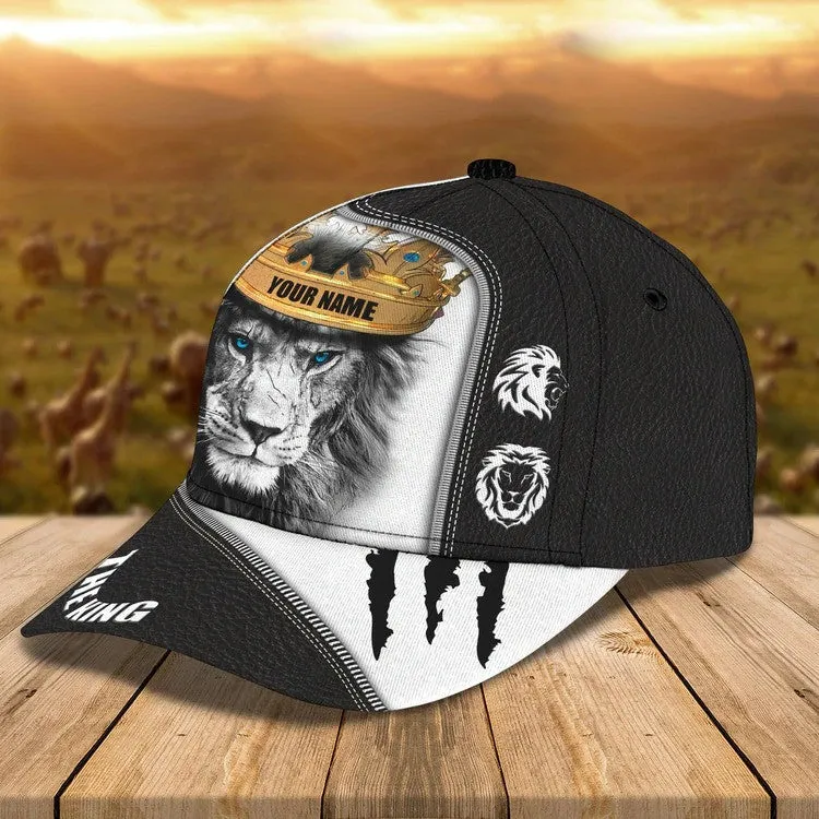 Customized Lion King 3D Baseball Cap Gift for Man, Lion Hats