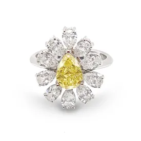 Daisy Fancy Yellow Ring