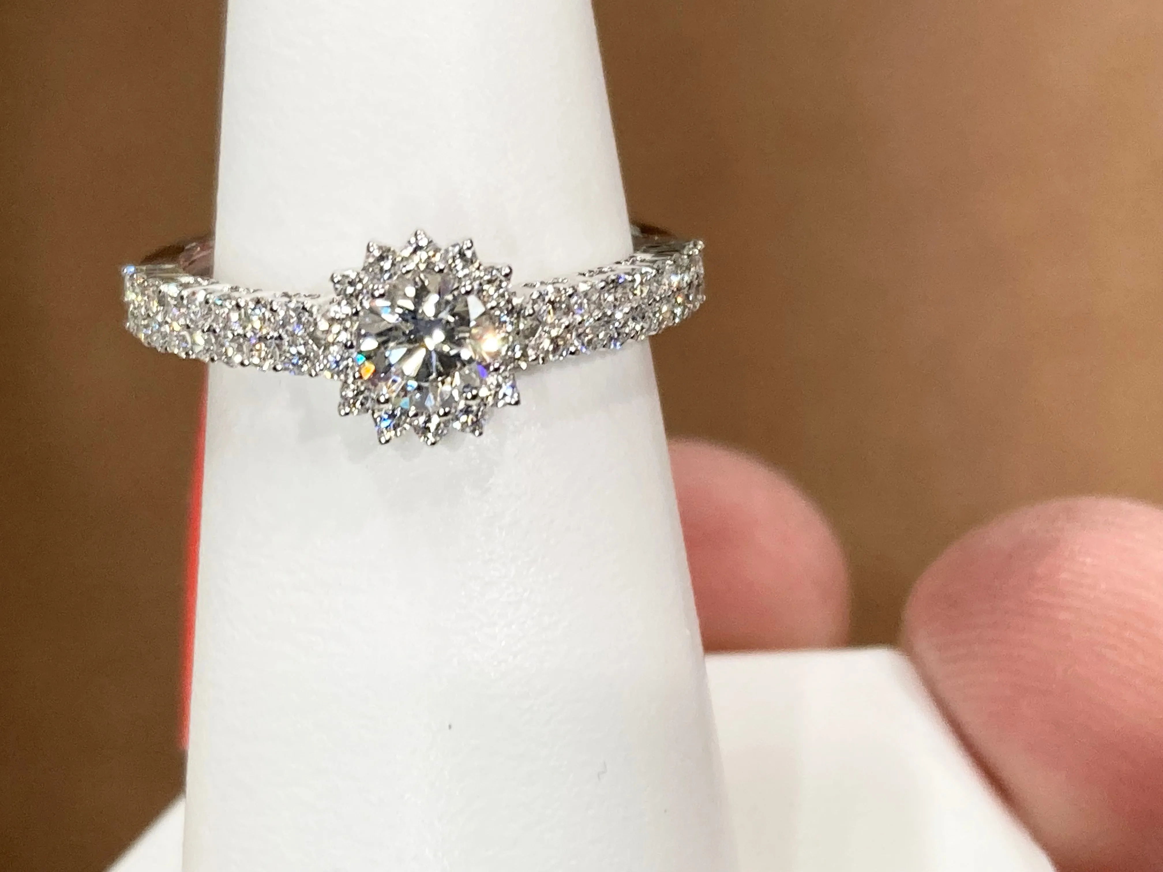 Diamond White Gold Engagement Ring