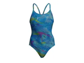 Funkita Diamond Back Girls One Piece Swimsuit (Wires Crossed)