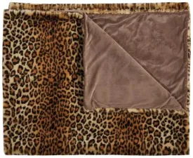 Fur FL102 Brown Throw Blanket