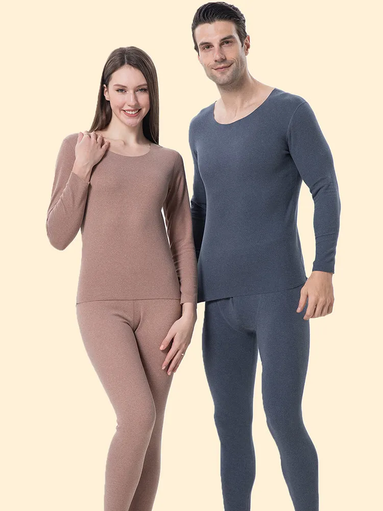 High Elastic Warm Fleece Couple Pajamas Set