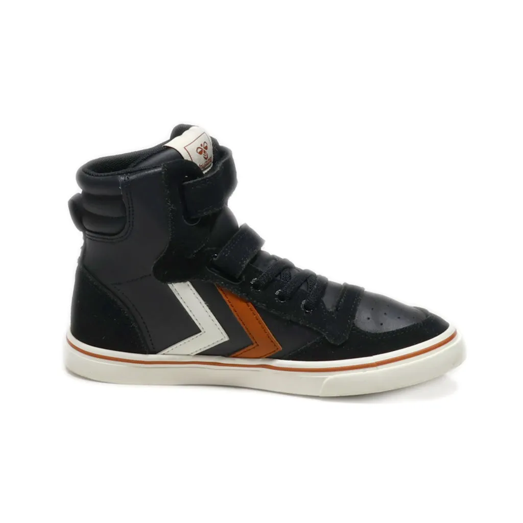 Hummel Sneakers Leather Black Colour For Kids