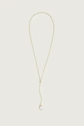 Leslie Francesca Pearl Lariat Necklace