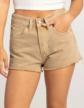 Levi's 501 ORIGINAL FIT HIGH RISE WOMEN'S SHORTS - DUSTY SAFARI