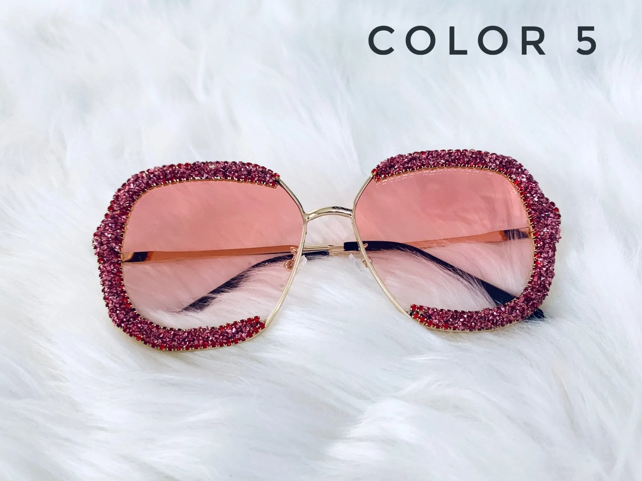 Luxury Rhinestone Rimless Sunglasses | Women Sunglasses