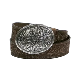 M&f Womens Nocona Tooled Leather Belt