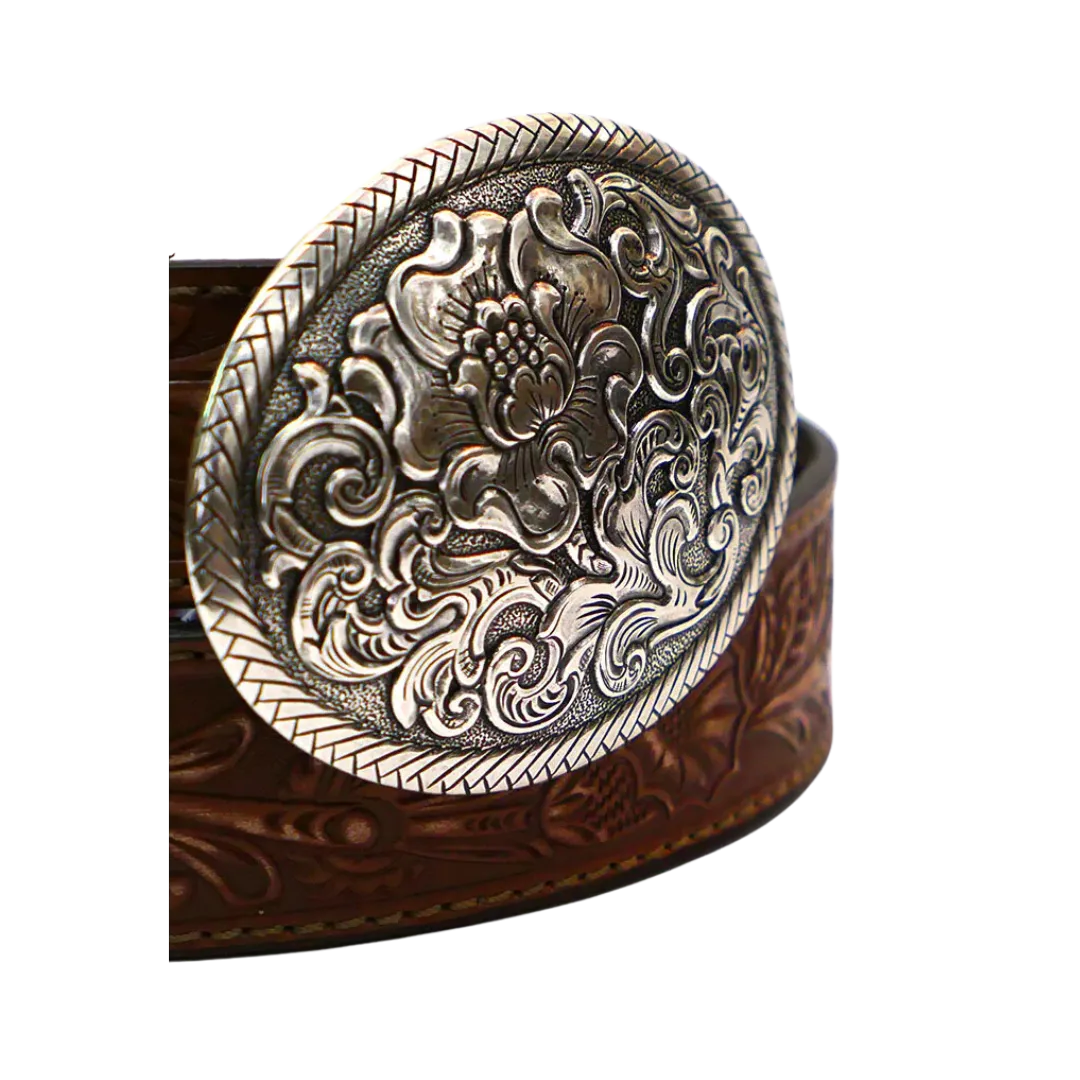 M&f Womens Nocona Tooled Leather Belt