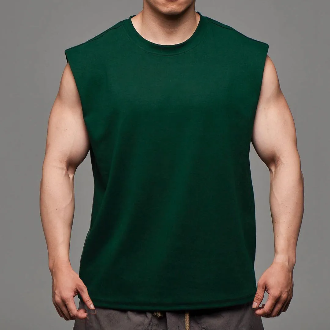 MEN'S ALL COTTON MOISTURE WICKING TANK TOP