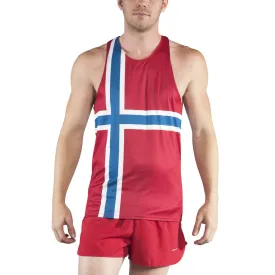 Men's Competitor Lite Printed Singlet [N] - Norway