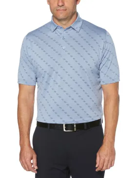 Mens Jacquard Swing Tech Polo