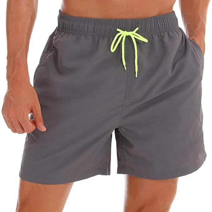 Men's Swim Trunks Quick Dry Beach Shorts with Pockets