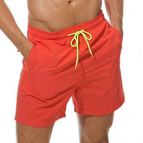 Men's Swim Trunks Quick Dry Beach Shorts with Pockets