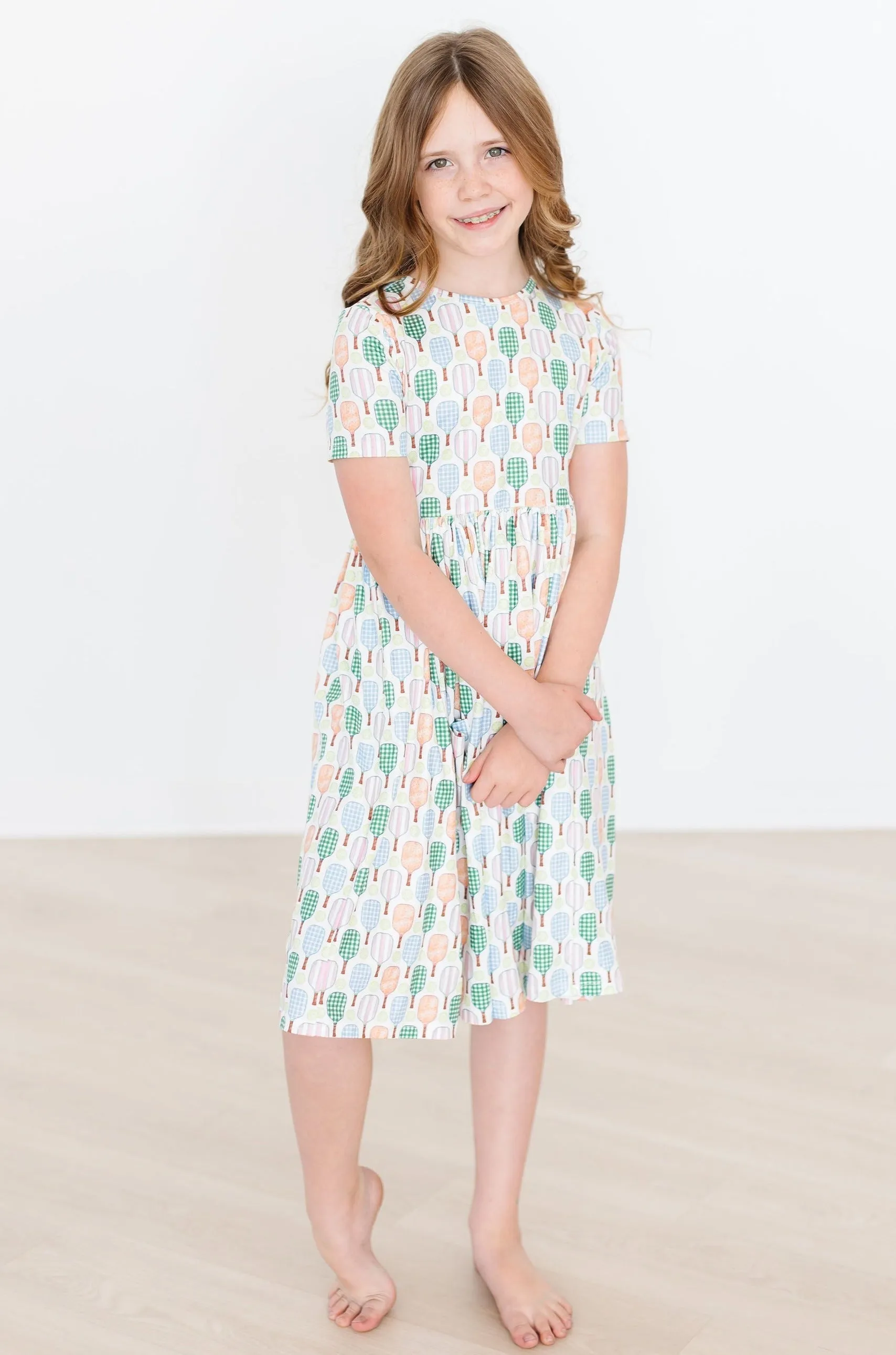 Mila & Rose Pickleball S/S Pocket Twirl Dress