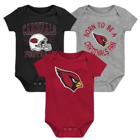 NFL Arizona Cardinals Infant Outerstuff Born to Be 3-Piece Onesie Set