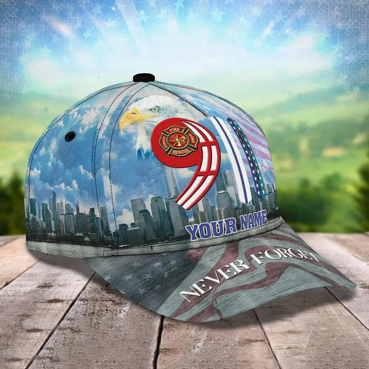 Personalized 9/11 Firefighter Baseball Cap - Never Forget - All Gave Some Gave All Hat