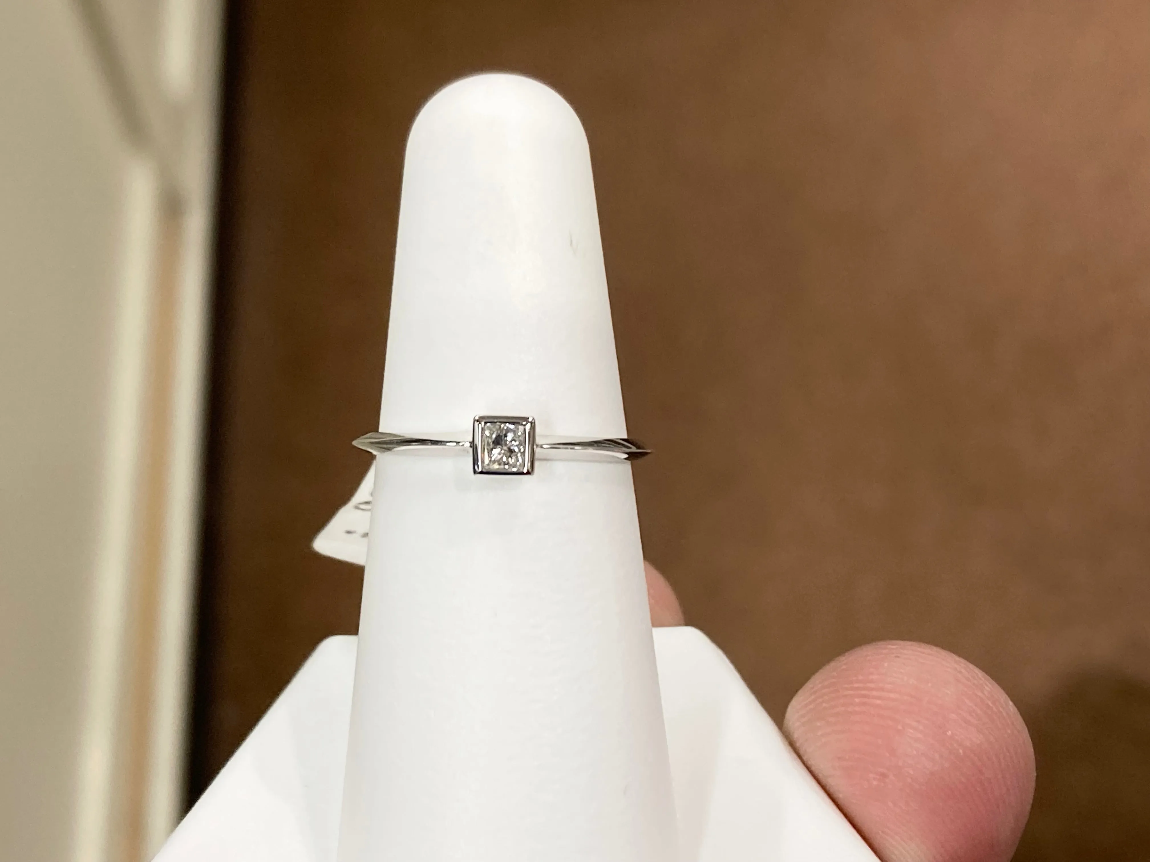 Princess Cut Diamond Engagement Ring White Gold