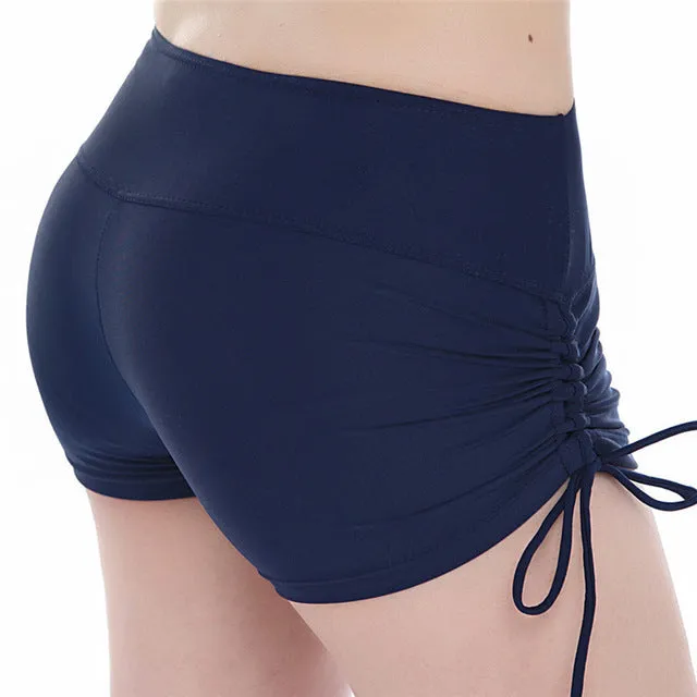 Quick Dry Drawstring Yoga Shorts